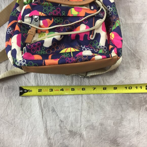Adorable Lily Bloom Elephant Print Mini Backpack Nice Used Condition 🐘 - Picture 14 of 14